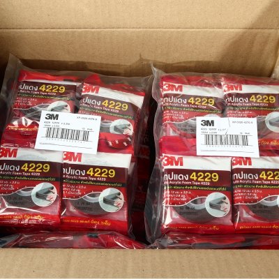 เทปโฟม 2 หน้า 12 มม.X2.5 ม. 3M รุ่น 4229 (ยกลัง แถม TEMFLEX)