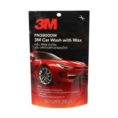แชมพูล้างรถสูตรผสมแวกซ์ แบบถุง 3M รุ่น PN39000W (200ML)