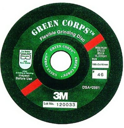 แผ่นตัด 3M รุ่น GREEN CORPS ขนาด 14 นิ้ว