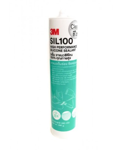 กาวซิลิโคน 100% สำหรับอุดรอยต่อ สีขาว,ดำ,ใส SIL 100 3M