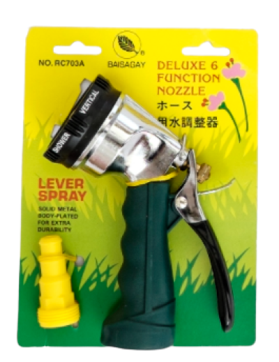 ปืนฉีดน้ำ 6 ระบบชุบขาว BAISAGAY No.RC-703A