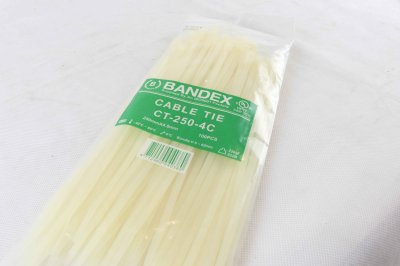 CABLE TIE BANDEX เคเบิ้ลไทร์  สีขาว 4นิ้ว,6นิ้ว,8นิ้ว,10นิ้ว,12นิ้ว