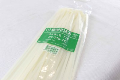 CABLE TIE BANDEX เคเบิ้ลไทร์  สีขาว 4นิ้ว,6นิ้ว,8นิ้ว,10นิ้ว,12นิ้ว