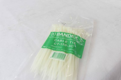 CABLE TIE BANDEX เคเบิ้ลไทร์  สีขาว 4นิ้ว,6นิ้ว,8นิ้ว,10นิ้ว,12นิ้ว