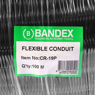 ท่อลูกฟูกแบบผ่า รูวงใน 19.3MM (100M) BANDEX รุ่น CR-19P