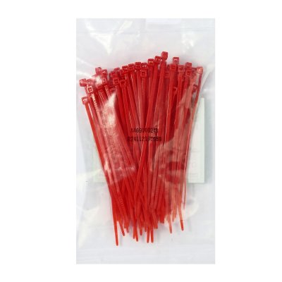 เคเบิ้ลไทร์ 4" สีแดง (100เส้น) BANDEX รุ่น CT100RD-2C