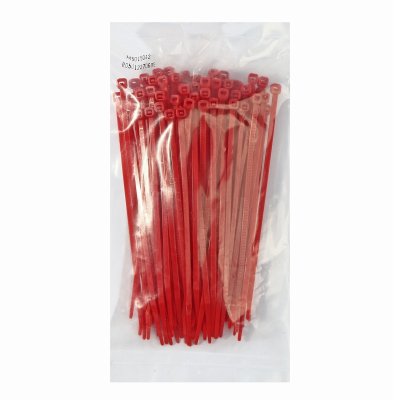 เคเบิ้ลไทร์ 6" สีแดง (100เส้น) BANDEX รุ่น CT150RD-3C