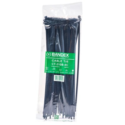 เคเบิ้ลไทร์ BANDEX 12 นิ้ว สีดำ (100เส้น) รุ่น CT-310B-4C
