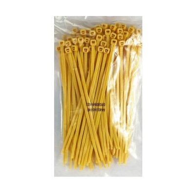 เคเบิ้ลไทร์ BANDEX 5-2/4 นิ้ว สีเหลือง (100เส้น) รุ่น CT140YW-3C