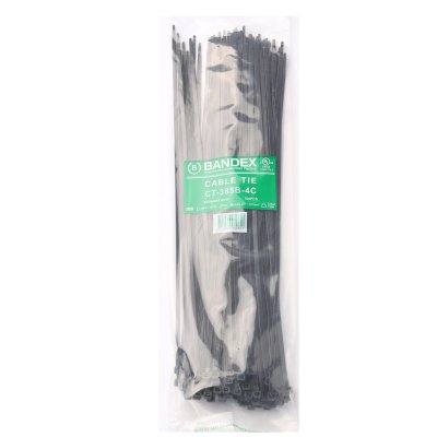 เคเบิ้ลไทร์ สีดำ 15 3/16 นิ้ว (100 เส้น) BANDEX รุ่น CT-385B-4C