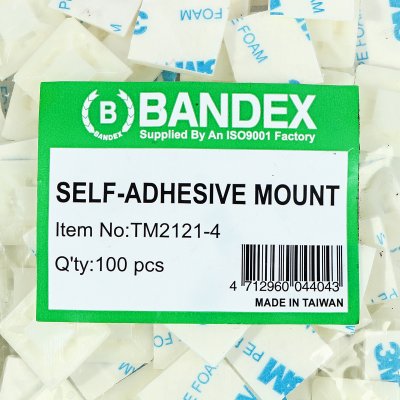 แป้นกาวยึดสายไฟ BANDEX (21X21MM/28X28MM) รุ่น TM-2121-4