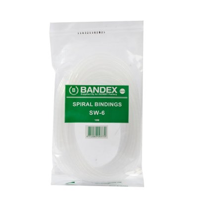 ไส้ไก่พันสายไฟ BANDEX 10 เมตร (สีขาวใส/สีดำ) รุ่น SW06
