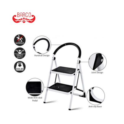 บันไดเหล็กกล้ามีราวจับ