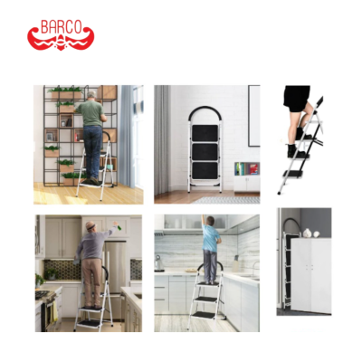 บันไดเหล็กกล้ามีราวจับ