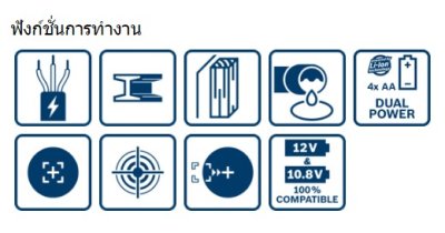 เครื่องตรวจหา ระบบ Centre Finder D-TECT 120 BOSCH