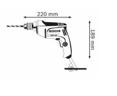 สว่านไฟฟ้า กำลัง 350 วัตต์ GBM 350 BOSCH