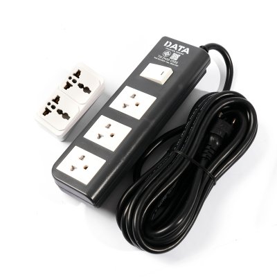ปลั๊กรางไฟมาตรฐาน มอก. 3 ช่อง 1 สวิตซ์ 16A 3 เมตร DATA รุ่น APDW3235