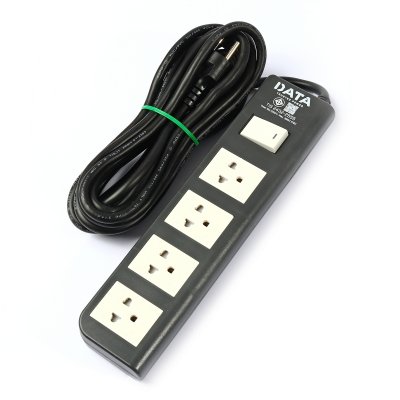 ปลั๊กรางไฟมาตรฐาน มอก. 4 ช่อง 1 สวิตซ์ 16A 3 เมตร DATA รุ่น APDW4245