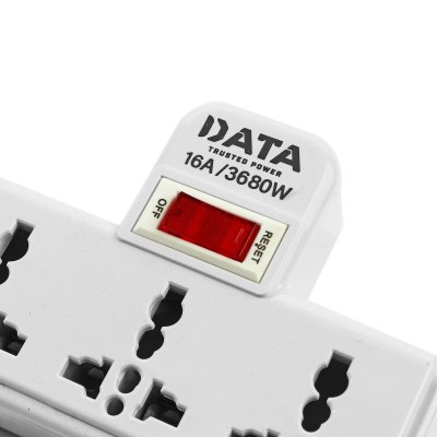 เต้ารับอะแดปเตอร์ 3 ช่อง 1 สวิตซ์ 16A DATA รุ่น AD365