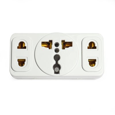 เต้ารับอะแดปเตอร์อเนกประสงค์ 3ขา 1ช่อง + 2ขา 2ช่อง DATA รุ่น ADAPTER UNIVERSAL 1