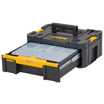 กล่อง TSTAK แบบลิ้นชัก พร้อมกล่องเล็ก 6 ใบ DEWALT รุ่น DWST1-70705
