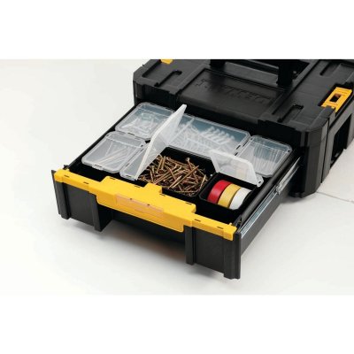 กล่อง TSTAK แบบลิ้นชัก พร้อมกล่องเล็ก 6 ใบ DEWALT รุ่น DWST1-70705