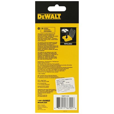 กล่องเก็บใบมีด DEWALT Tough Cae พร้อมใบมีด 30 ใบ รุ่น DWHT11131C