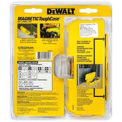 ชุดดอกไขควง DEWALT 15 ชิ้น + กล่อง Magnetic Tough Case รุ่น DWMTC15