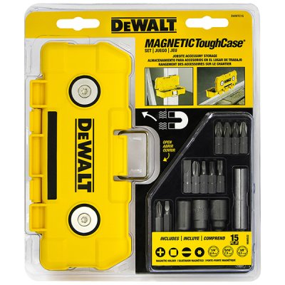 ชุดดอกไขควง DEWALT 15 ชิ้น + กล่อง Magnetic Tough Case รุ่น DWMTC15