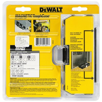 ชุดดอกไขควง DEWALT 20 ชิ้น + กล่อง Magnetic Tough Case รุ่น DWMTCIR20