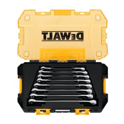 ชุดประแจแหวนข้างปากตาย DEWALT กล่องใส 8 ชิ้น 10-17 มม. รุ่น DWMT45426