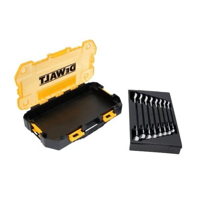 ชุดประแจแหวนข้างปากตาย DEWALT กล่องใส 8 ชิ้น 10-17 มม. รุ่น DWMT45426