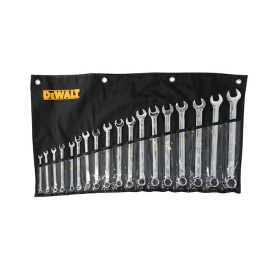 ชุดประแจแหวนข้างปากตาย DEWALT ซองผ้า 18 ชิ้น 6-24 มม. รุ่น DWMT45429