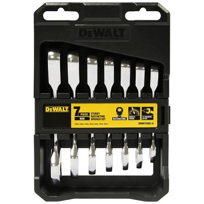 ชุดประแจแหวนข้างปากตายข้าง DEWALT 7 ชิ้น/ชุด DWMT19261-0