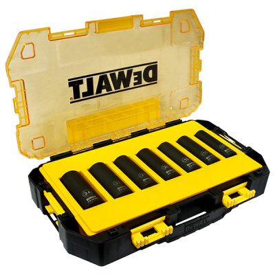 ชุดลูกบล็อก DEWALT 6 เหลี่ยม 7 ชิ้น 1/2″ DWMT74737