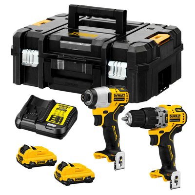 ชุดสว่านกระแทก+ไขควงกระแทก DEWALT 12V รุ่น DCK2111L2T-QW