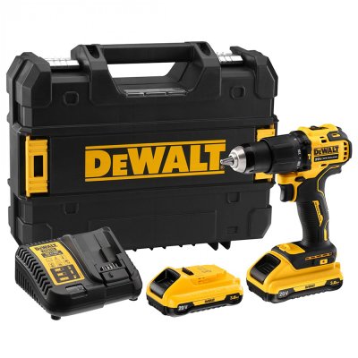 ชุดสว่านกระแทกไร้สายไร้แปรงถ่าน DEWALT 20V Max รุ่น DCD709L2-B1