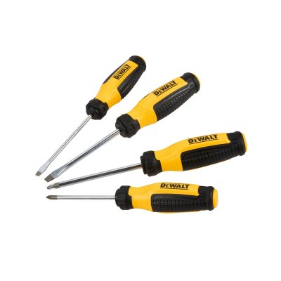 ชุดไขควง DEWALT 4 ชิ้น PH1 PH2 หัวแบน 3/16,1/4 นิ้ว รุ่น DWHT65200