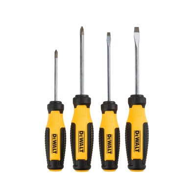 ชุดไขควง DEWALT 4 ชิ้น PH1 PH2 หัวแบน 3/16,1/4 นิ้ว รุ่น DWHT65200