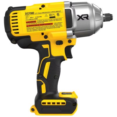บล็อกกระแทกไร้สาย ไร้แปรงถ่าน DEWALT 1/2″ Max (ตัวเปล่า) 20V (DCF900N-B1/DCF911N-B1)