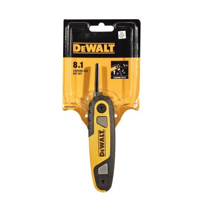 ประแจหกเหลี่ยมพับได้ DEWALT 8 ขนาด รุ่น DWHT0-70263