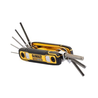 ประแจแอลหกเหลี่ยม พับ-ล็อคได้ DEWALT ขนาด 1.5-8 มม. รุ่น DWHT70267