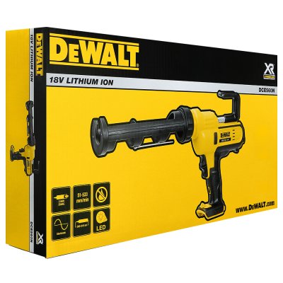 ปืนยิงยาแนวไร้สาย DEWALT 18V (ตัวเปล่า) รุ่น DCE560N-XJ
