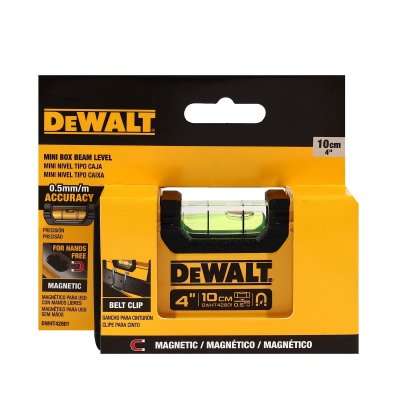 ระดับน้ำแบบพก Box Beam DEWALT รุ่น DWHT42801 ขนาด 4 นิ้ว/6 นิ้ว แม่เหล็ก