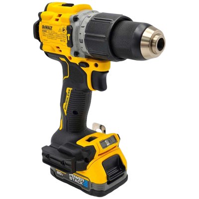 สว่านกระแทก ไร้สาย ไร้แปรงถ่าน DEWALT 20V Max พร้อมแบตเตอรี่ powerStack 1.7 Ah รุ่น DCD805E1T-B1