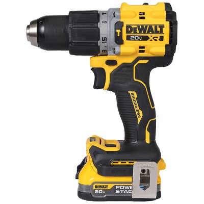 สว่านกระแทก ไร้สาย ไร้แปรงถ่าน DEWALT 20V Max พร้อมแบตเตอรี่ powerStack 1.7 Ah รุ่น DCD805E1T-B1