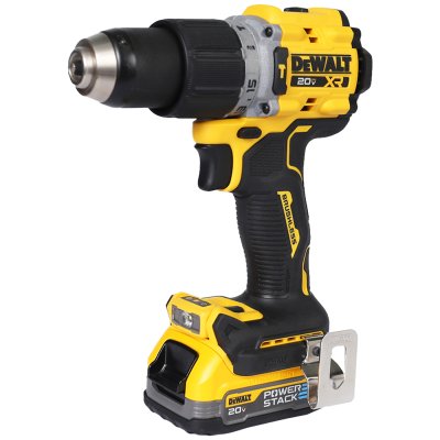 สว่านกระแทก ไร้สาย ไร้แปรงถ่าน DEWALT 20V Max พร้อมแบตเตอรี่ powerStack 1.7 Ah รุ่น DCD805E1T-B1