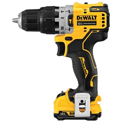 สว่านกระแทกไร้สาย ไร้แปรงถ่าน DEWALT 12V 2.0Ah พร้อมชุดดอกสว่าน 16 ชิ้น รุ่น DCD706D2A-B1