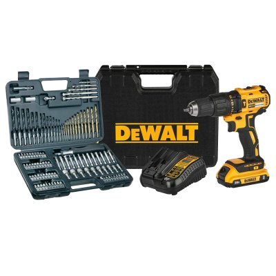 สว่านกระแทกไร้สาย ไร้แปรงถ่าน DEWALT 20V 2.0Ah พร้อมชุดดอกสว่าน 109 ชิ้น รุ่น DCD7781D2A-B1