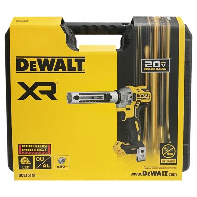 เครื่องปลอกสายไฟ เฉพาะตัวเครื่องพร้อมหัว DEWALT 20 ขนาด รุ่น DCE151NT-B1